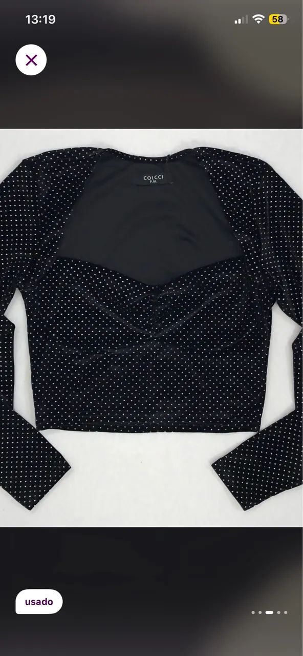 Top com manga colcci - Foto 2