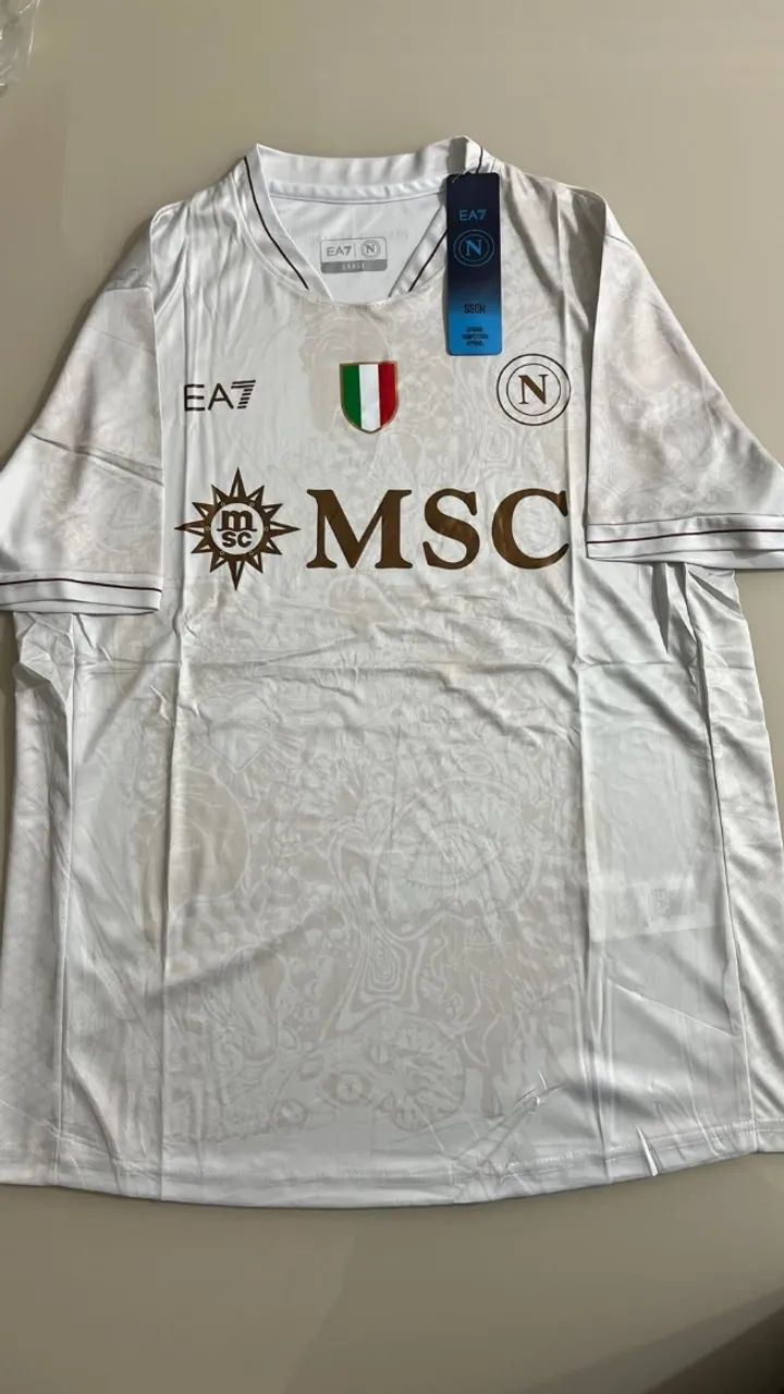 Camisa Napoli 25/26 Reserva - Nova - Tam G