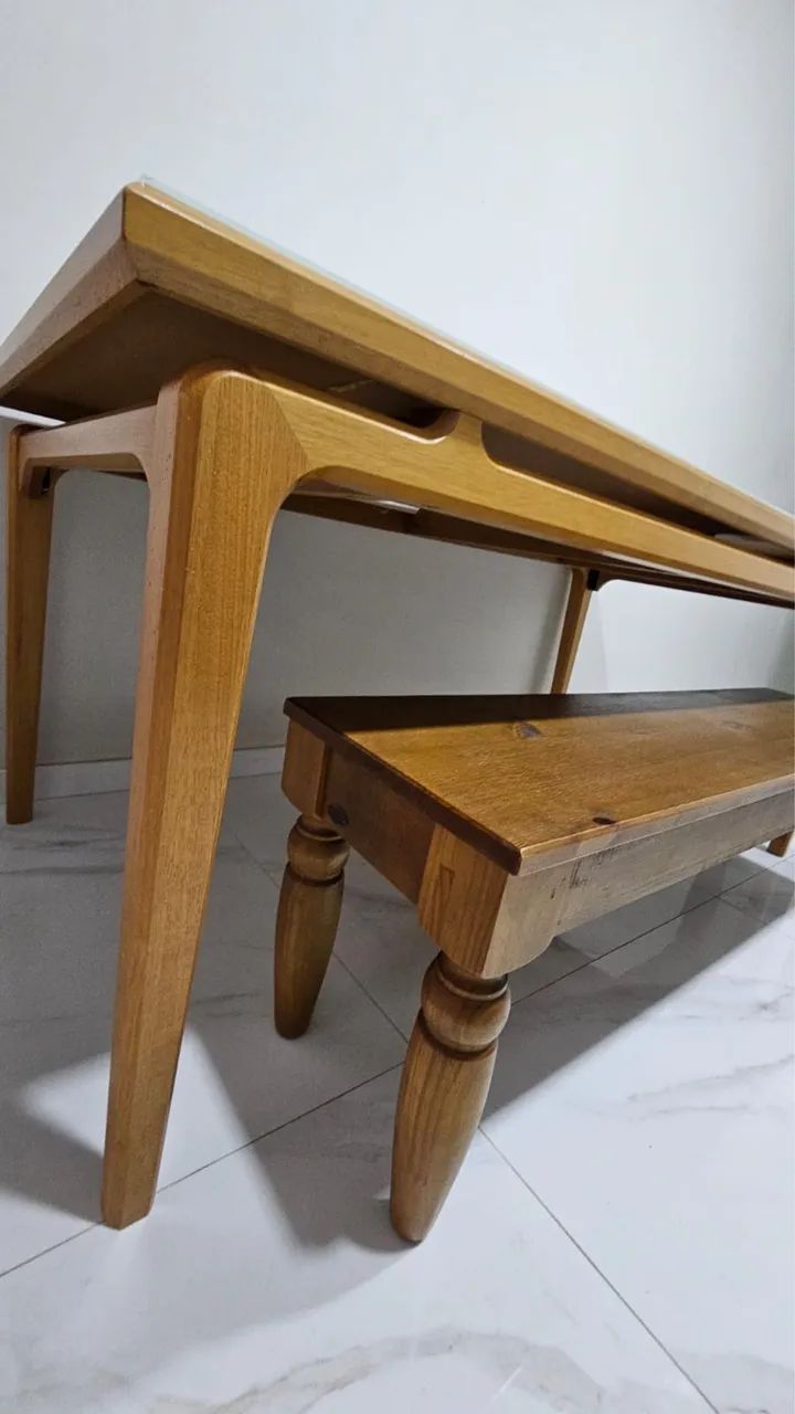 Mesa de jantar e banco - Foto 2