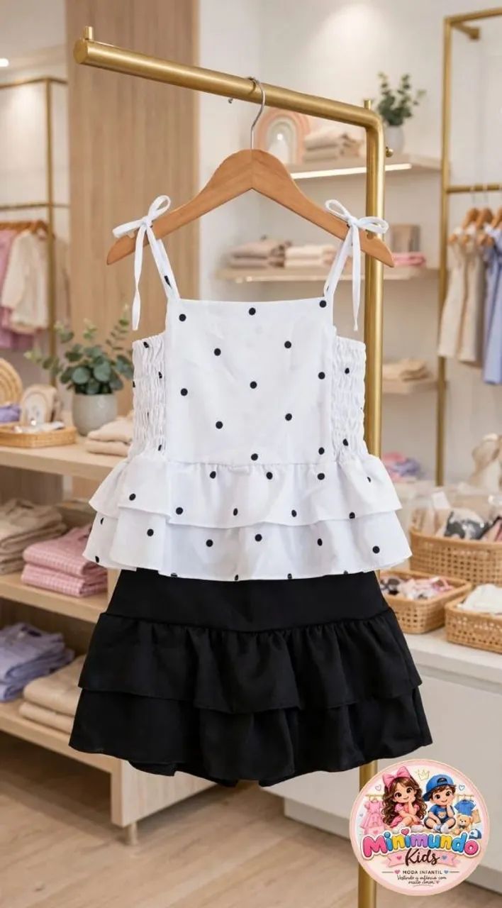 Conjunto Short saia 