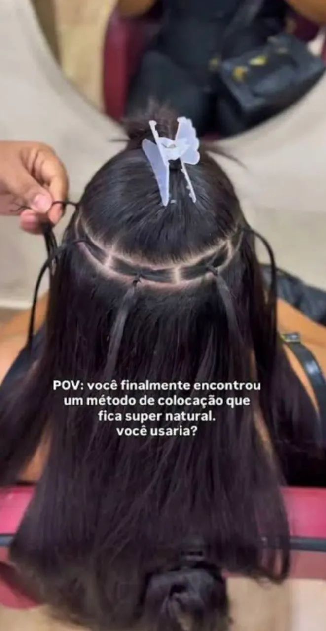 Mega hair: aplicação  - Foto 4