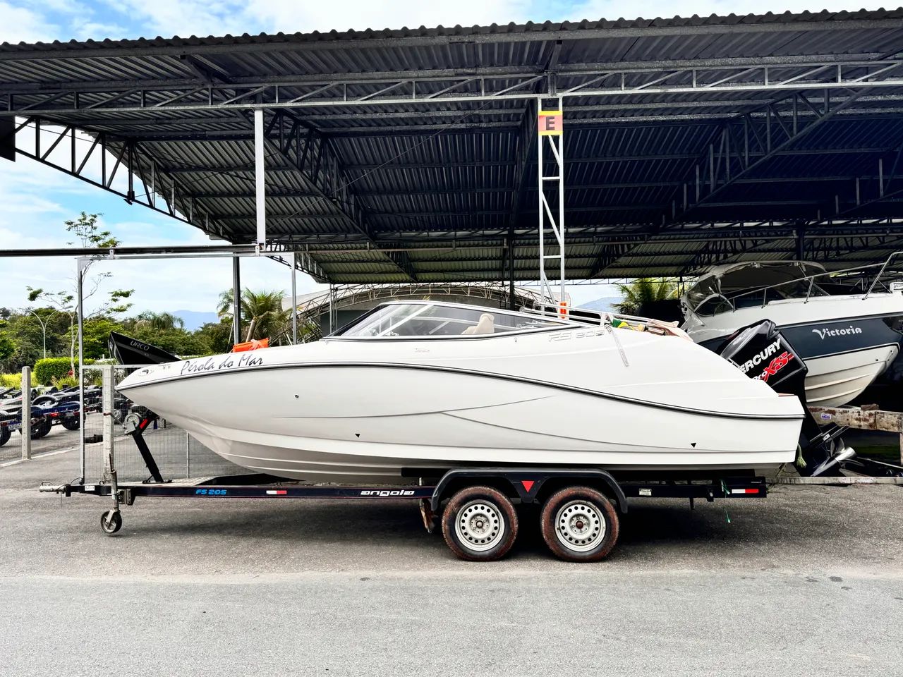 Lancha FS 205 2015 Motor Mercury 150HP 150Horas! Com carreta Rodoviaria E Encalhe! 
