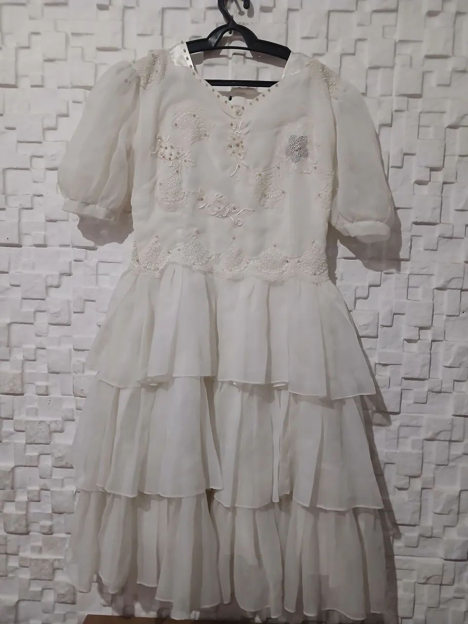 Vestidos infantil branco lindos para daminhas, fantasias.... - Foto 2