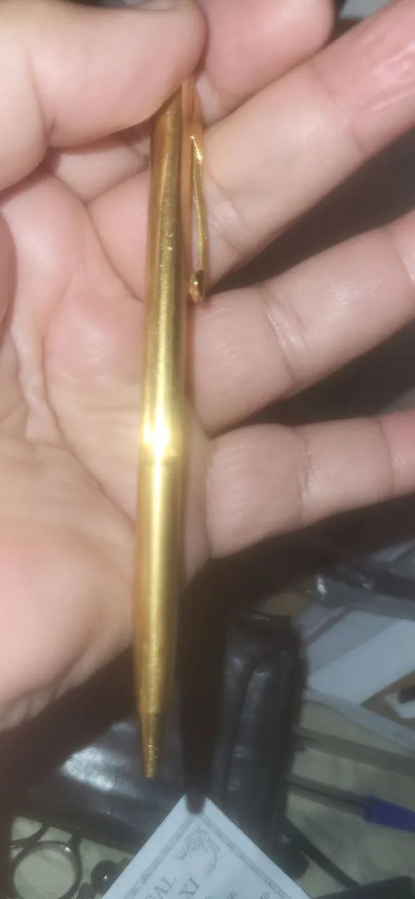 Caneta AW Farber banhada a ouro  - Foto 5