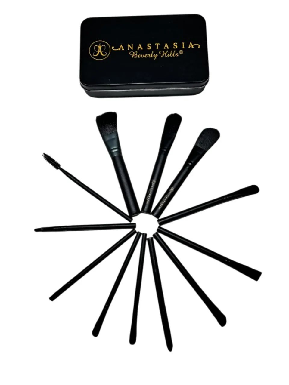 Kit 12 Pincéis de Maquiagem com Lata Estojo Presenteável - Foto 2
