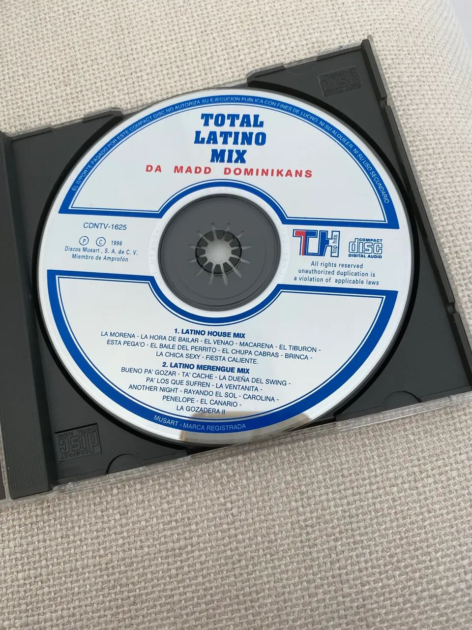 Cd Total Latino Mix 1996 - Foto 3