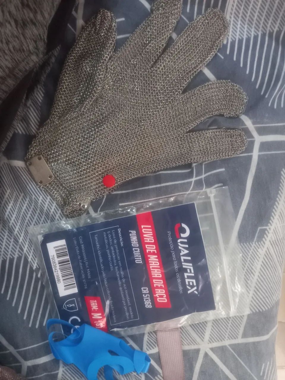 Luva de malha de aço inoxidável 