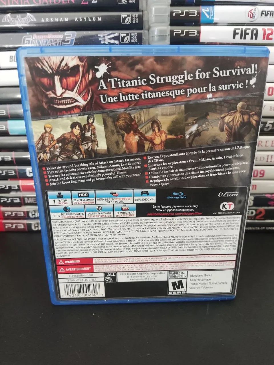 Attack on Titan ps4 - envio olxpay - Foto 3
