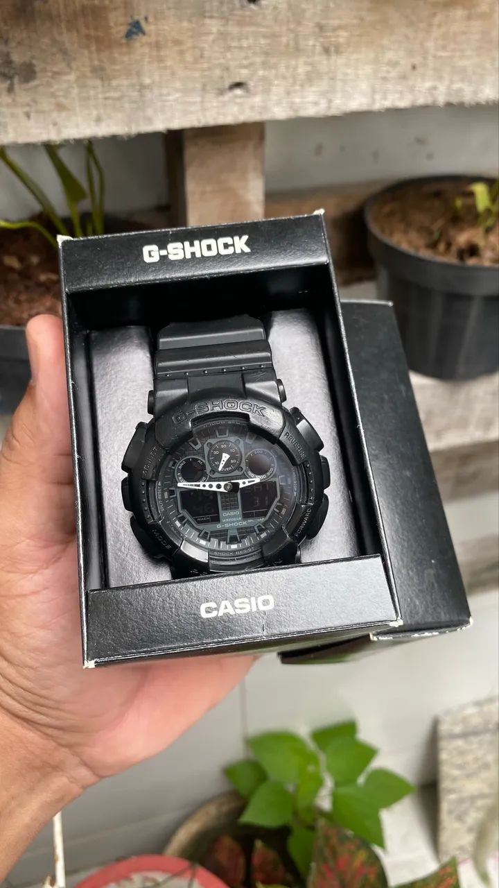 カシオ Casio Relógio digital masculino W59-1V clássico preto, Preto