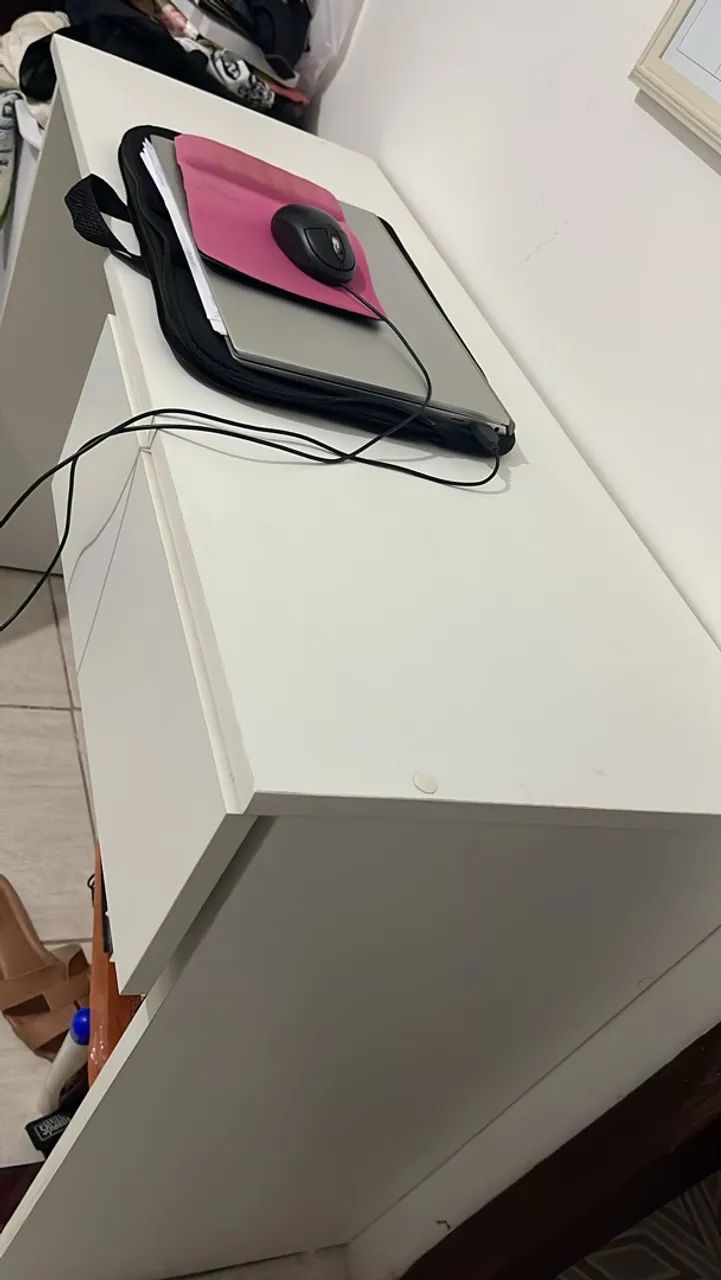 Mesa de computador/ escrivaninha com gaveta - Foto 4