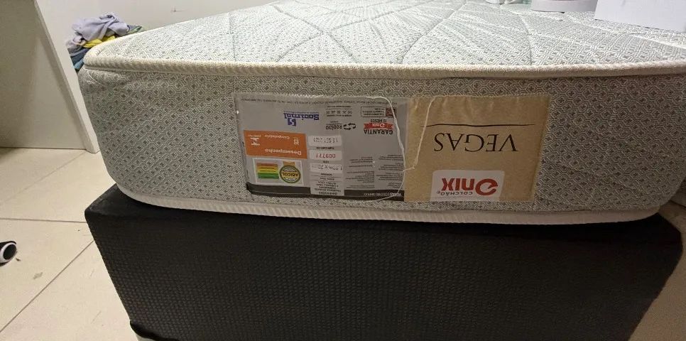Cama box com auxiliar e colchão Vegas Onix  - Foto 2