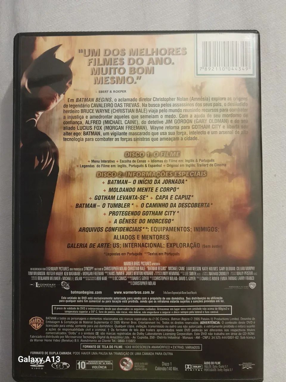 Dvd Duplo Batman BEGINS Original  - Foto 2
