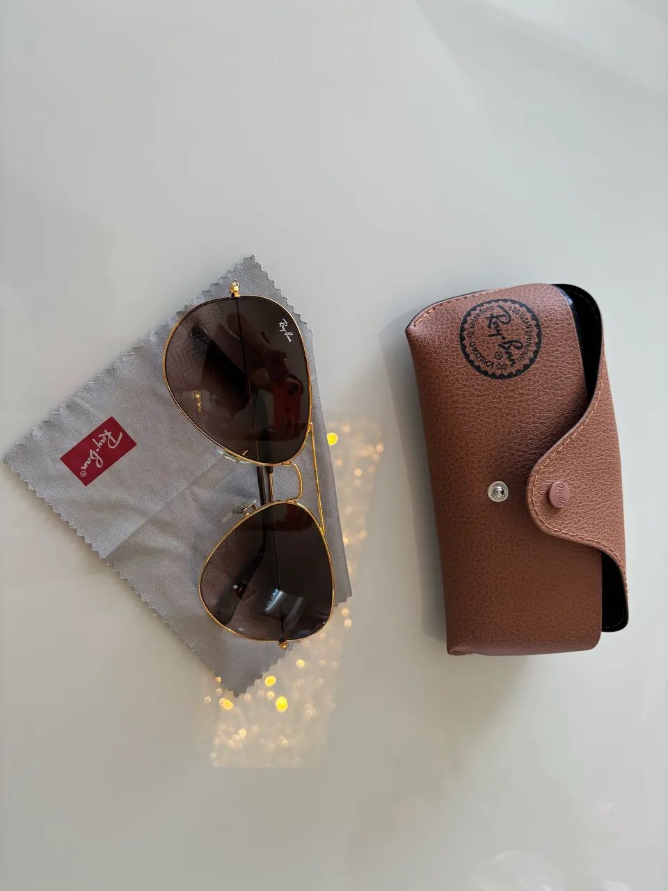 Rayban Aviator Dourado Original  - Foto 2