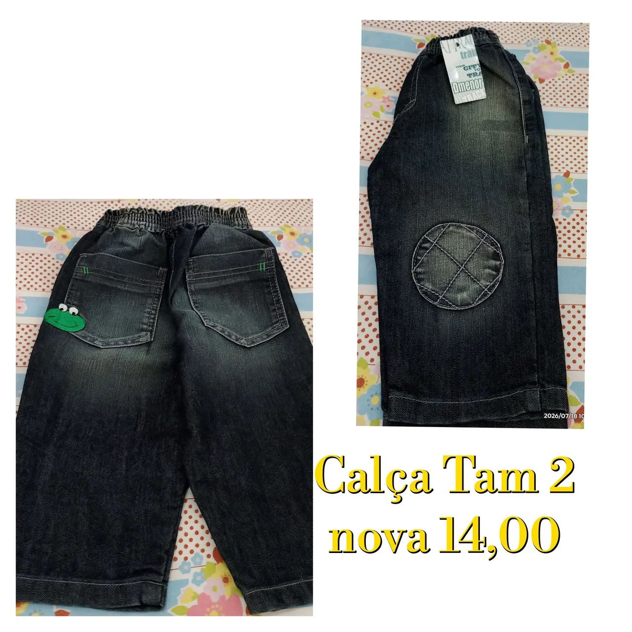 Calça jeans infantil nova  - Foto 2