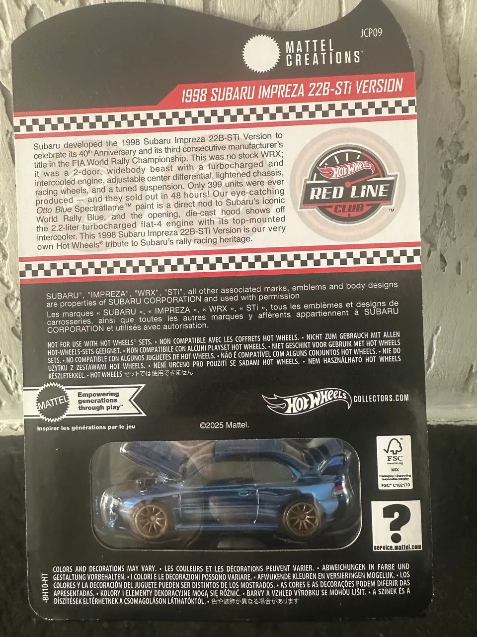 ミニカー RLC Exclusive 1998 Subaru 22B-STi RLC Exclusive '98 Subaru Impreza WRX STi Drop April 28, 2026 9:00