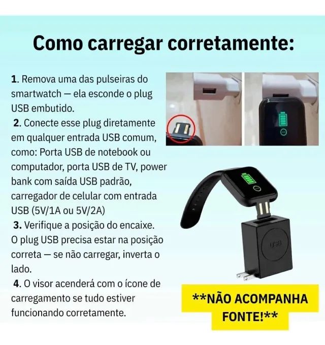 relogio Smart Digital AXEL ECOM Smartwatch inteligente masculino/feminino Cor Preto + Fone - Foto 4