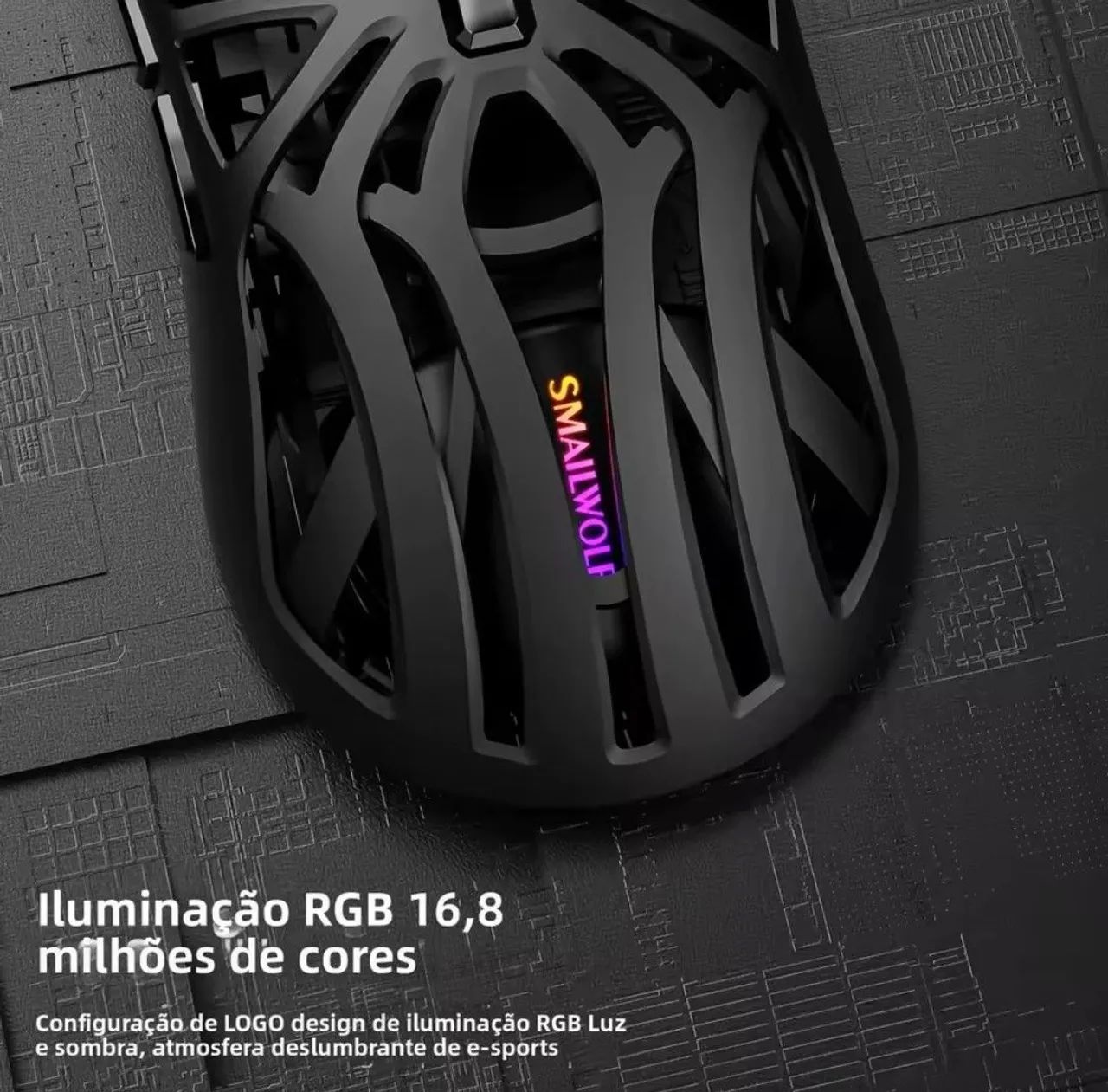 Mouse Gamer Smailwolf RS8 RGB - Foto 2