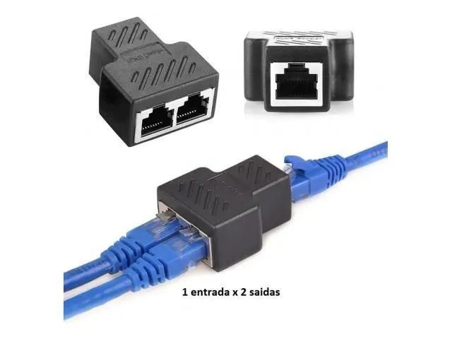 Emenda 2 em 1 Cabo De Internet