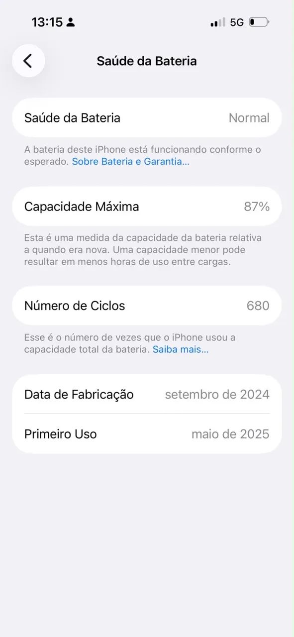IPHONE 16 1 ano e 4 meses de uso  - Foto 3