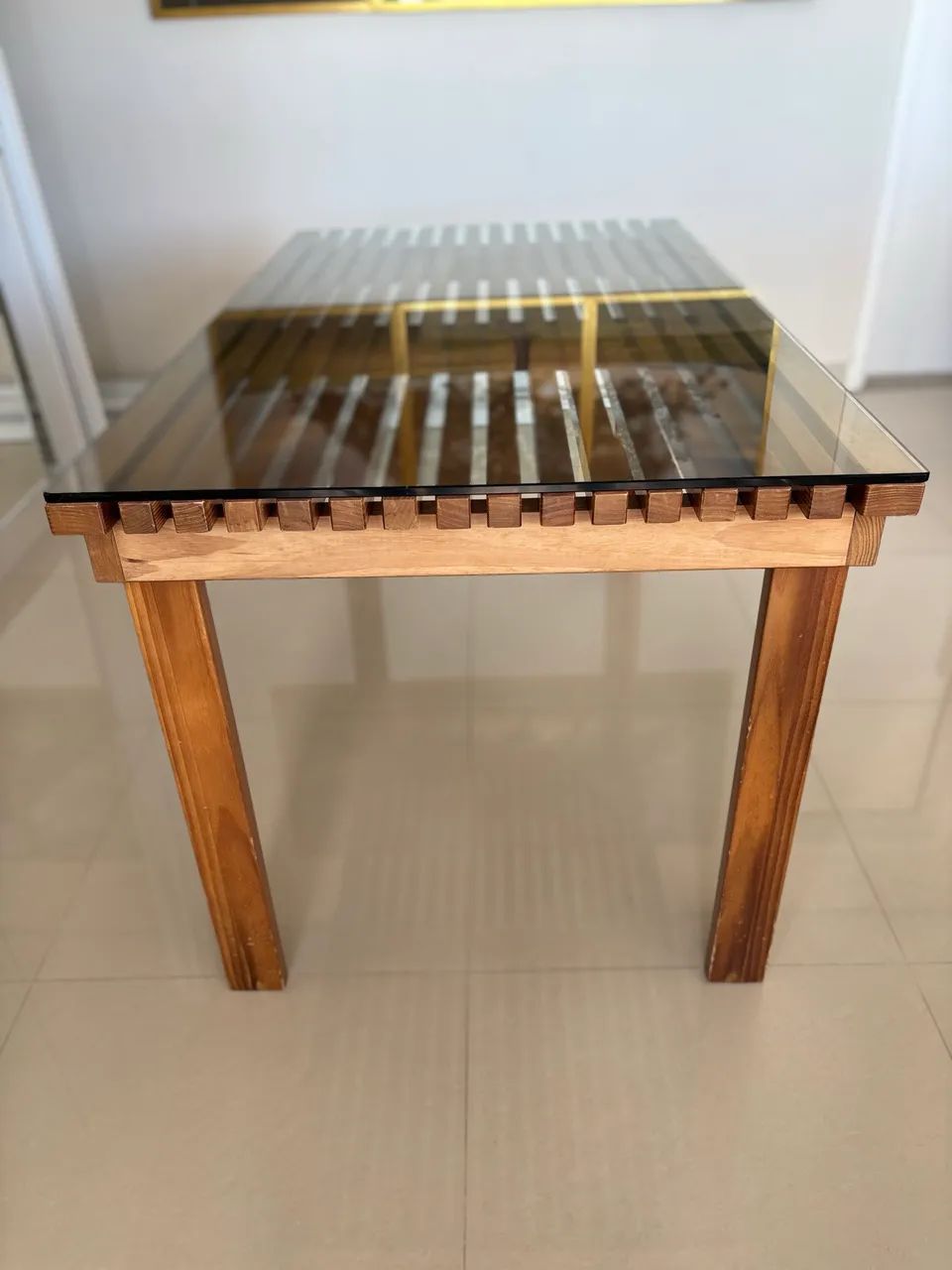 Mesa de Varanda com tampo de vidro - Moderna e elegante - Foto 3