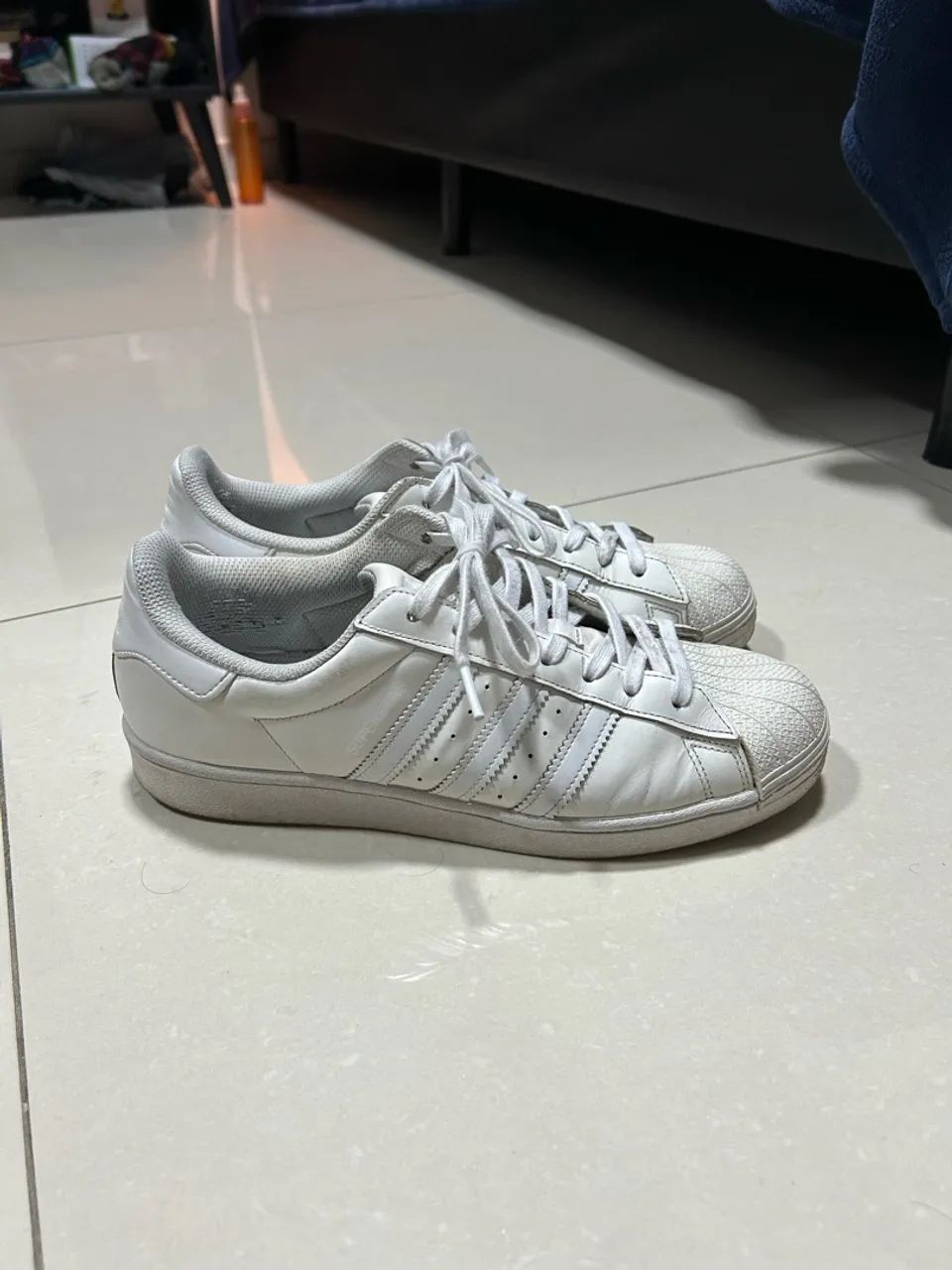 Tênis adidas superstar totalmente branco