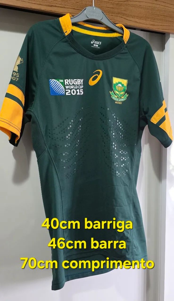 Camisa springboks  África do Sul P slim asics rugby