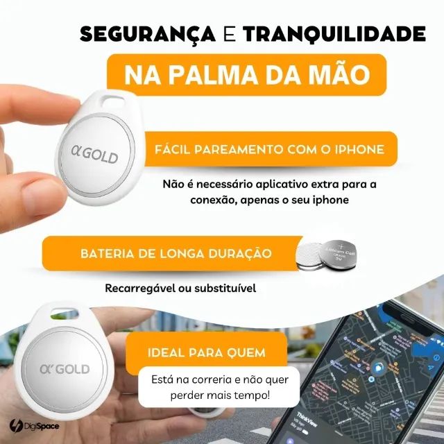 Tag Rastreador GPS Smart Air Tag Compatível com App Buscar iPhone IOS - Foto 4