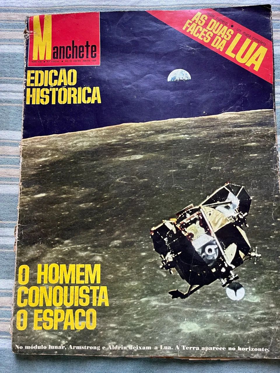 Revista Manchete da conquista da lua