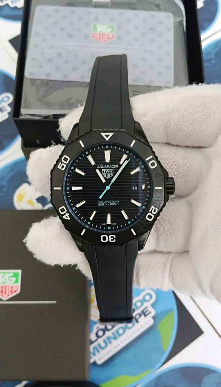 RELÓGIO TG AQUARACER BLACK AUTOMÁTICO  - Foto 4