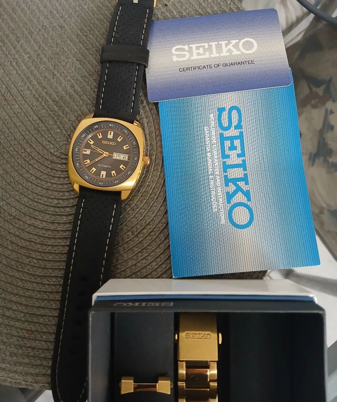 Relógio SEIKO AUTOMÁTICO,  estado de zero, exemplar belíssimo de coleção na caixa  - Foto 3