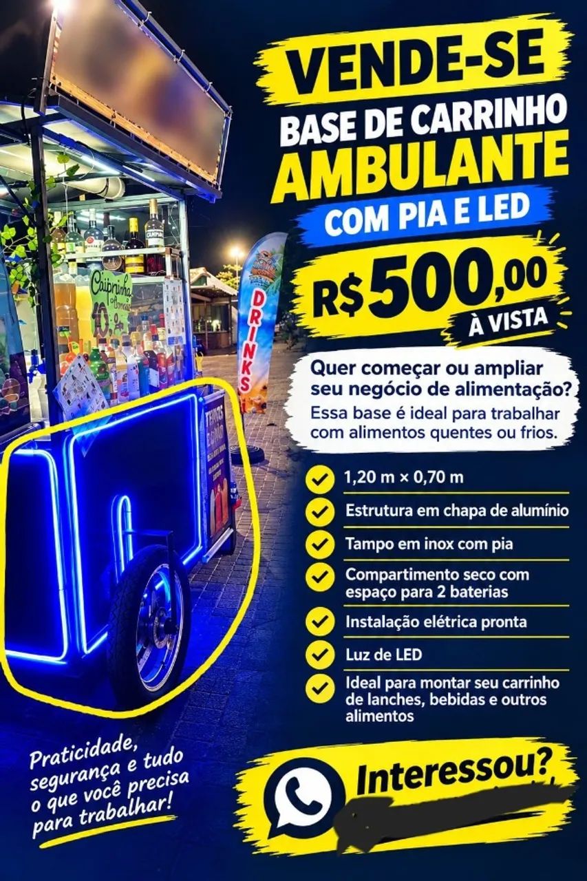 CARRINHO DE AMBULANTE (BASE)
