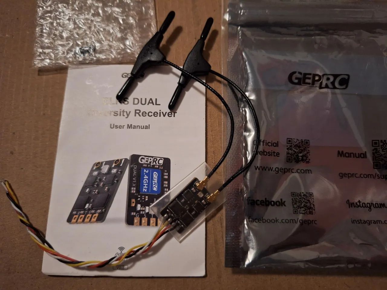 Receptor GEPRC ELRS Dual 2.4G Diversity