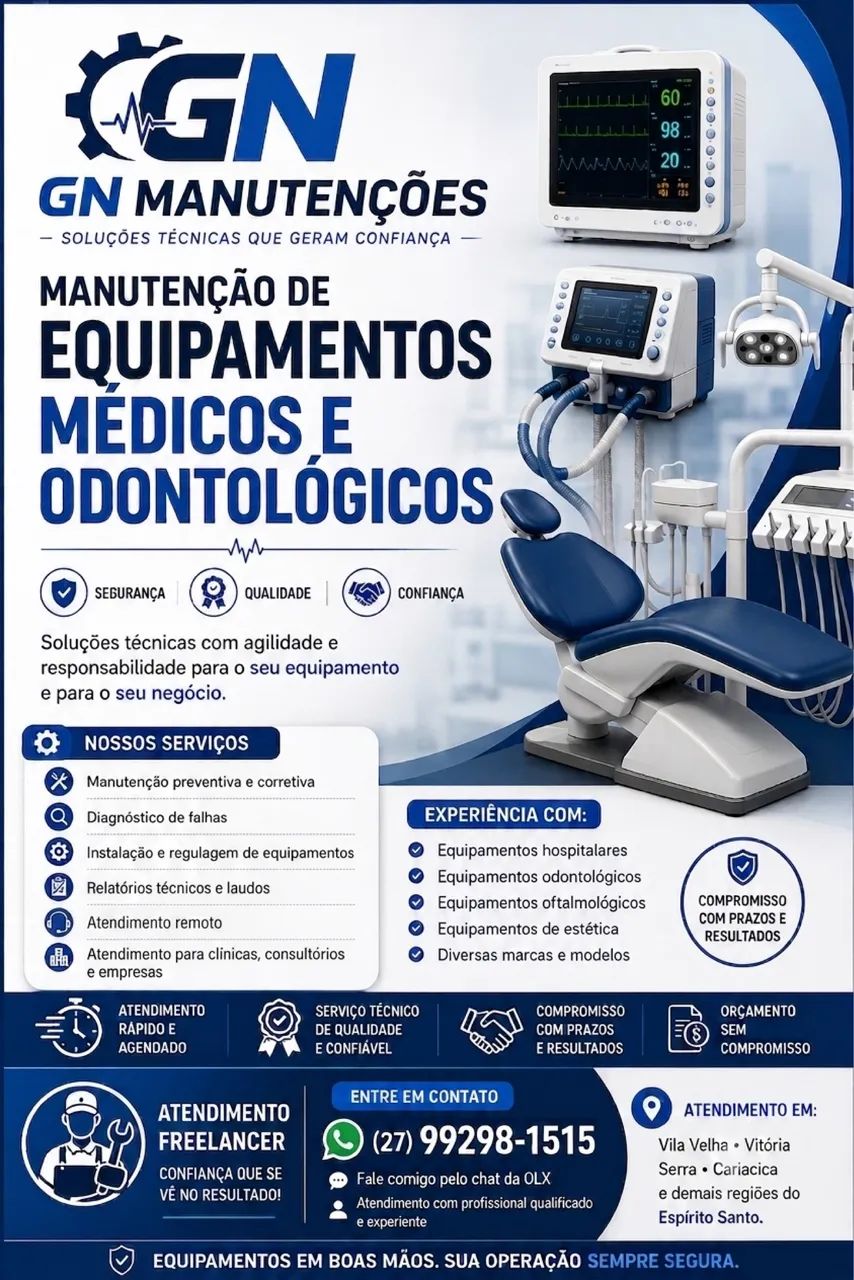 Manutenção em Equipamentos Médicos e Odontológicos 