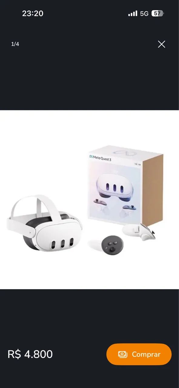 Meta Quest 3 512gb 4k VR Novo Lacrado - Foto 2