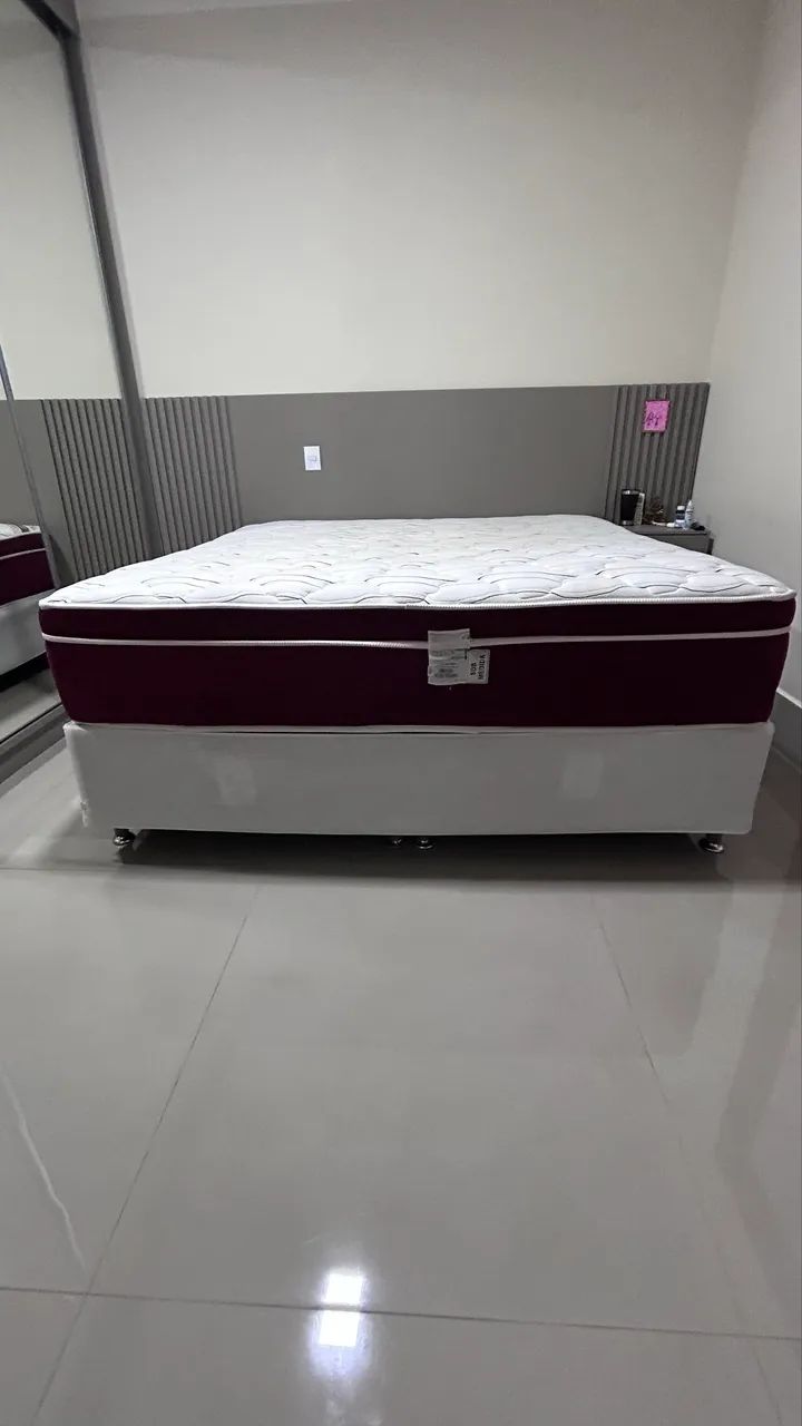 Cama de casal completa com box ( usado) - Foto 2