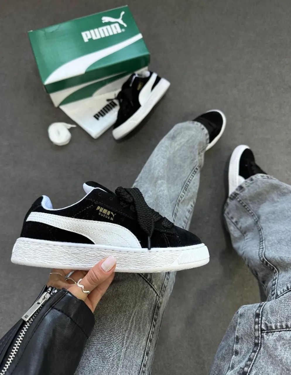 Tenis Puma Xl Preto Branco - Foto 5