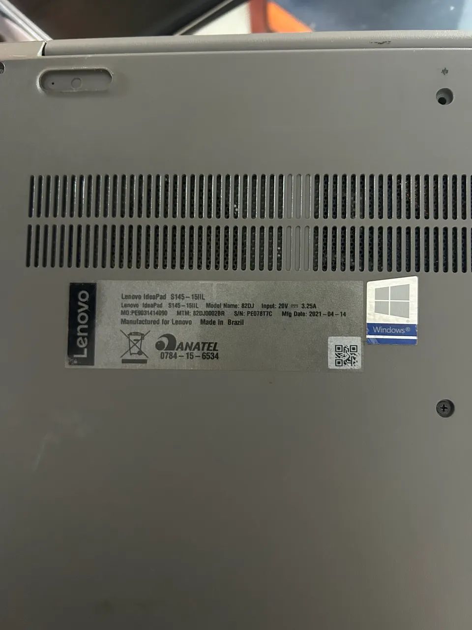 Notebook Lenovo IdeaPad S145 i3 4GB SSD 128GB 15,6 - Foto 3