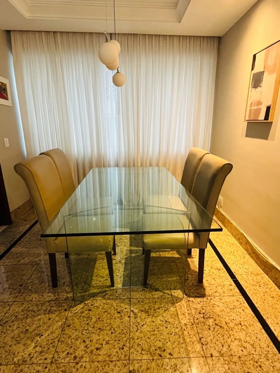 Mesa de jantar de vidro - Foto 4