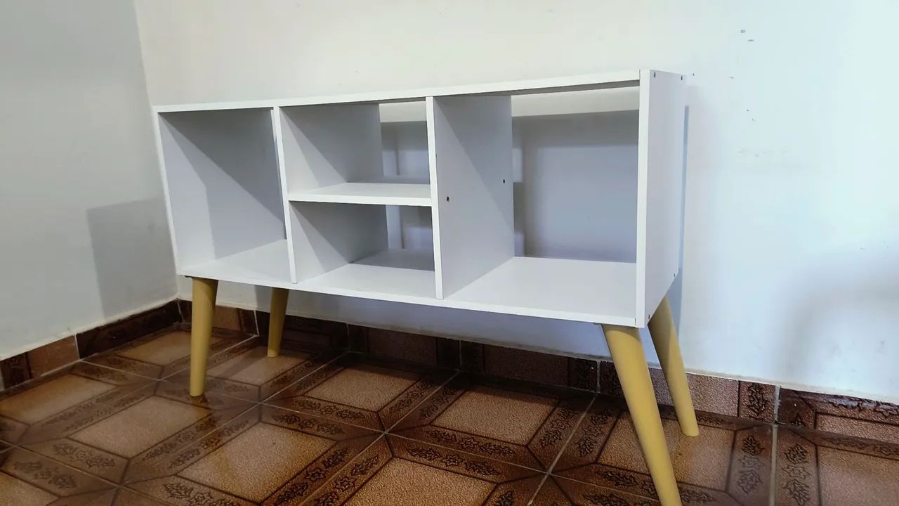 Rack para TV até 40 Polegadas Retrô Moderno para Sala e Quarto Compacto Noruega  - Foto 5