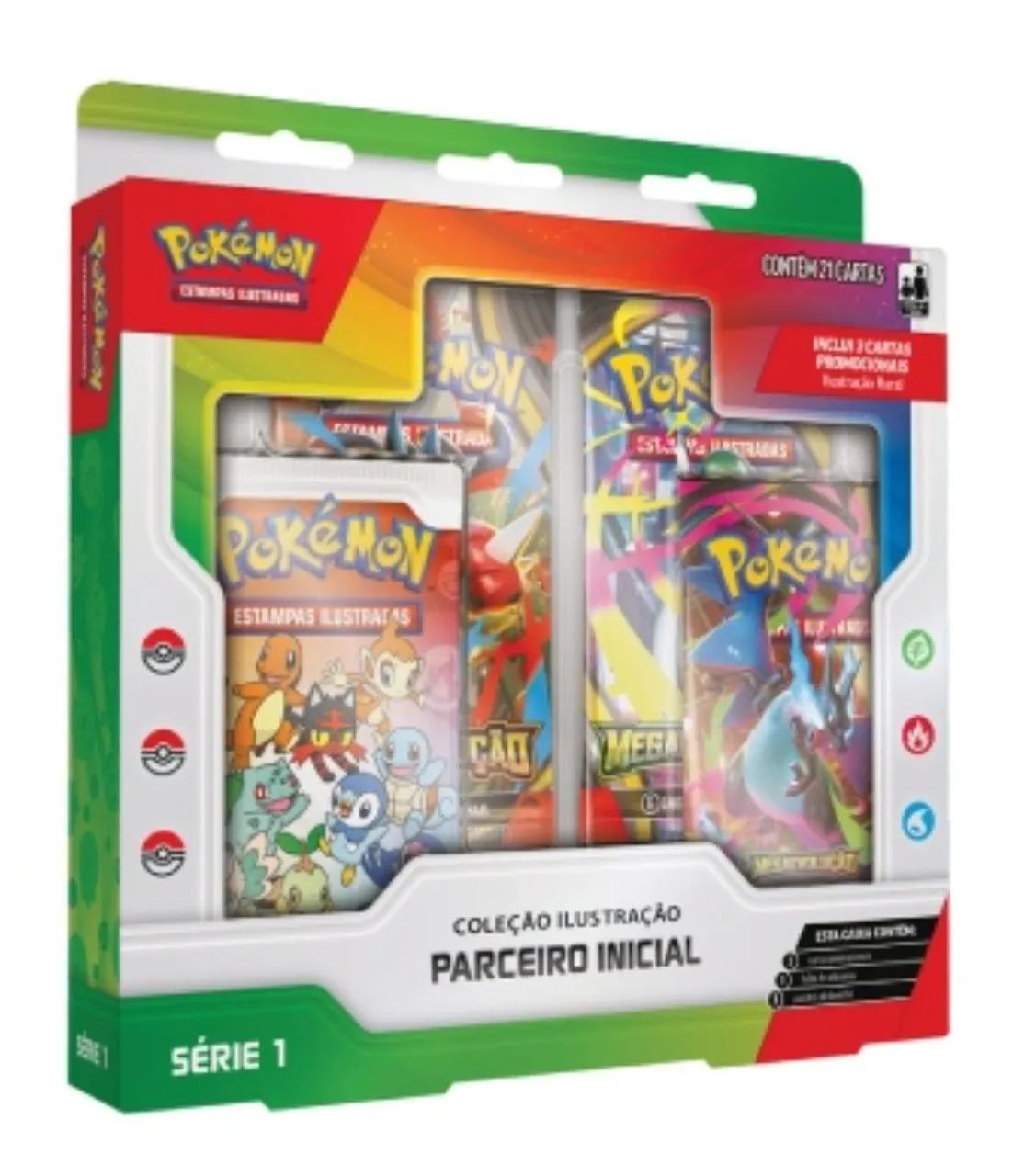 Box Pokémon TCG - Ilustração Parceiro Inicial - Series 1 (PT-BR)