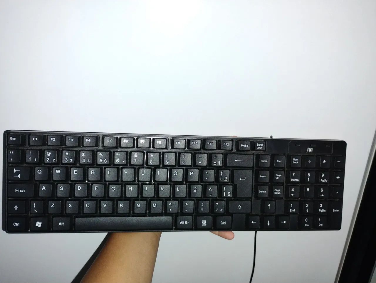 Kit para Computad: teclado preto 100%, Mouse pad, hub USB (com 4 entradas). - Foto 3