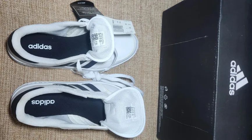 Tênis Adidas Breaknet - Off White  - Foto 4