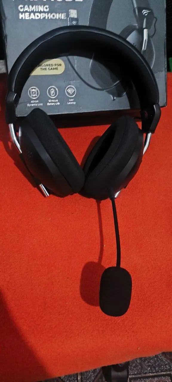 Headset Fuxi h4 com microfone e sem fio - Foto 4