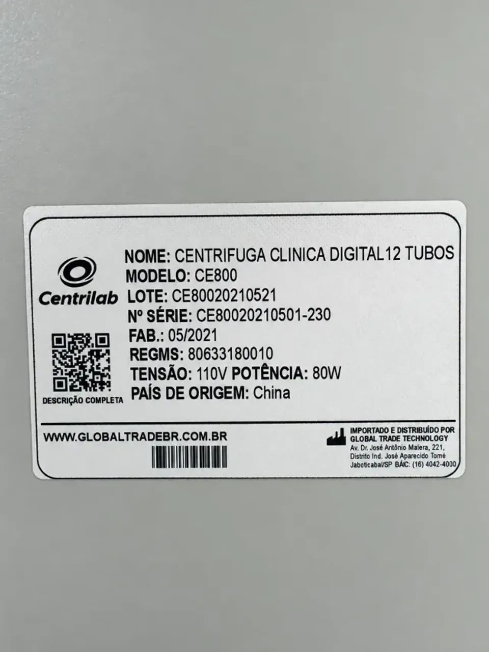 Centrífuga clínica Centrilab CE800 - Foto 2