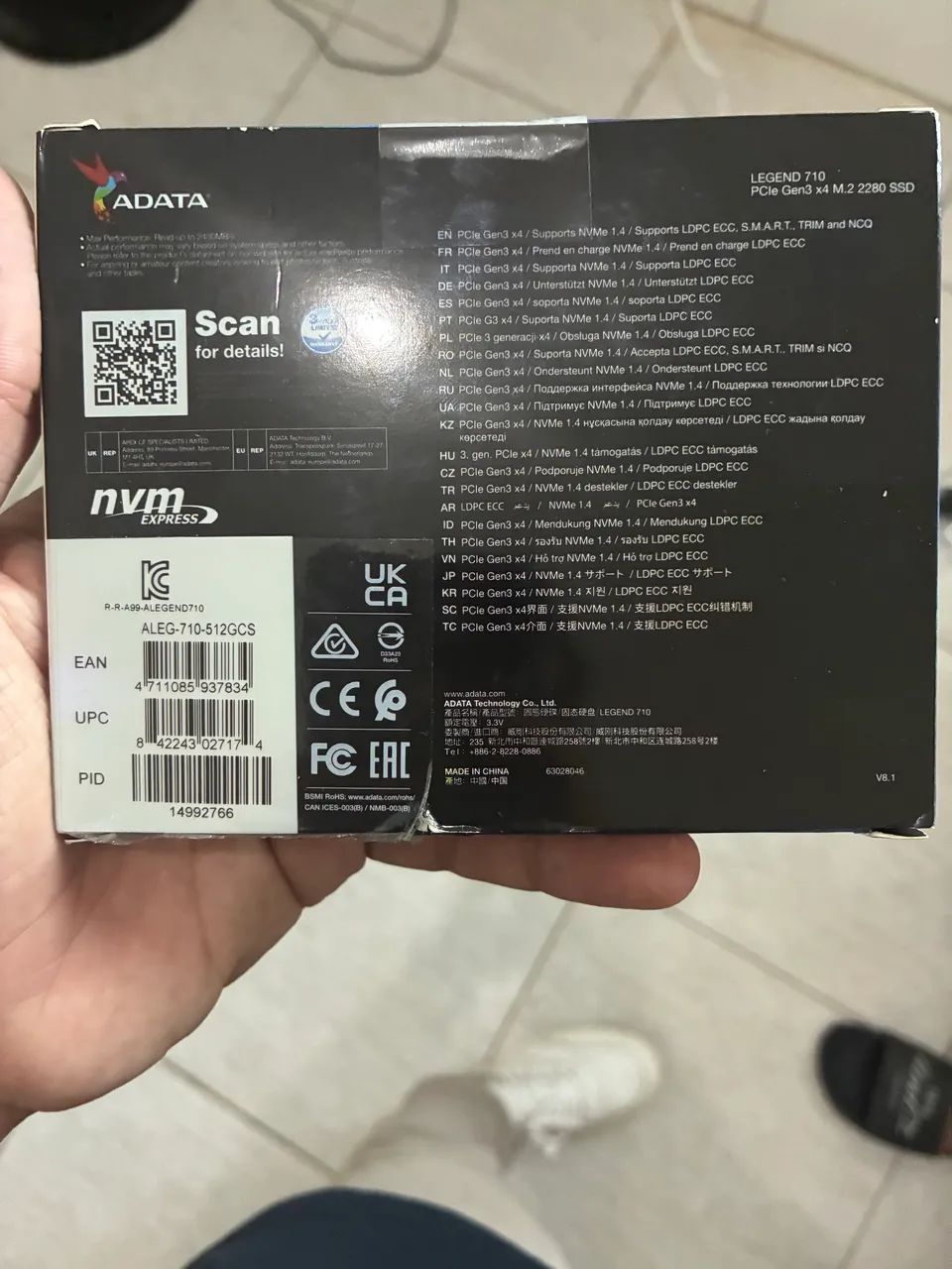 SSD NVME ADATA LEGEND 710 512GB - Foto 3