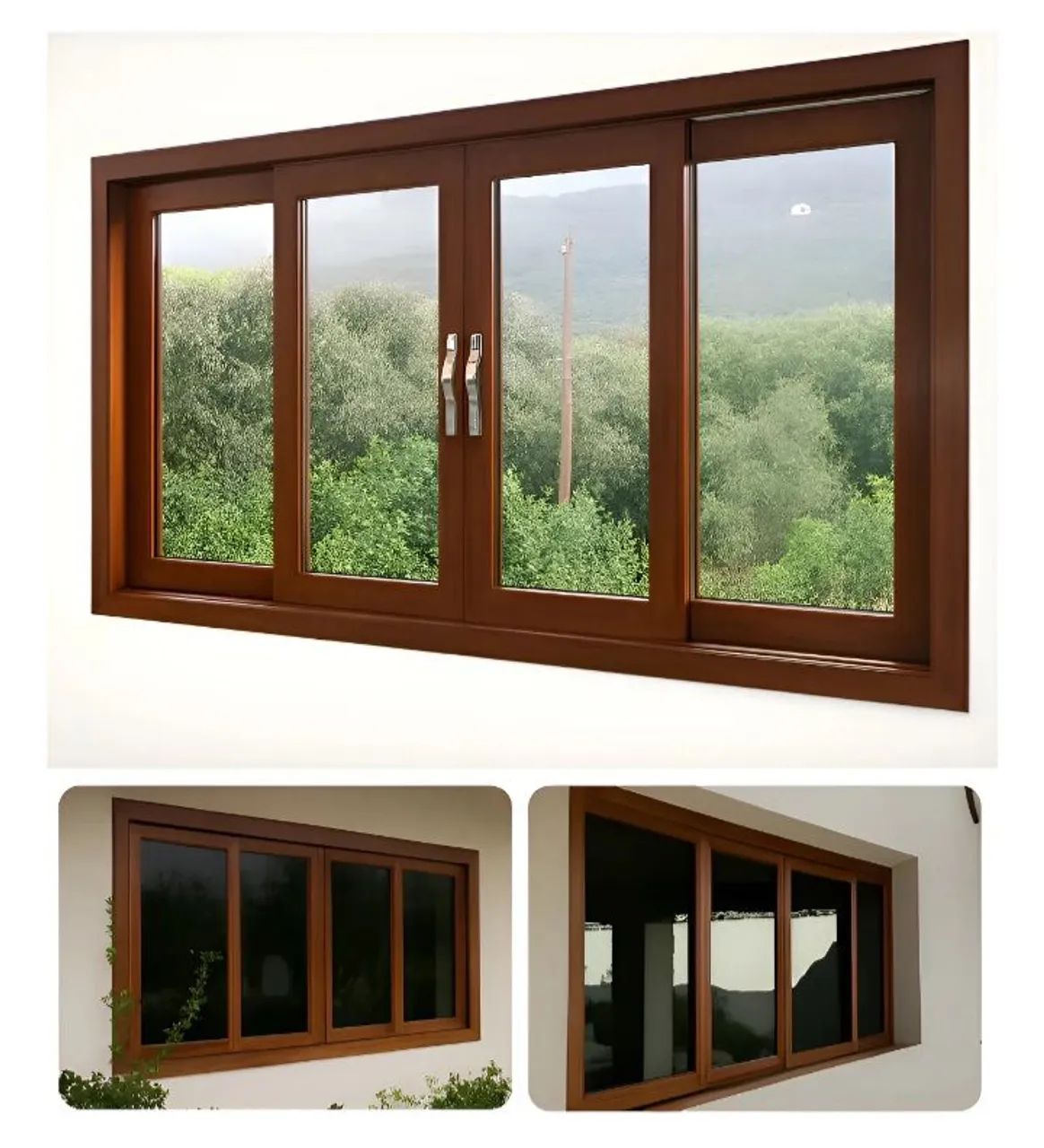 Janela Madeira maciça 1 X 1,50