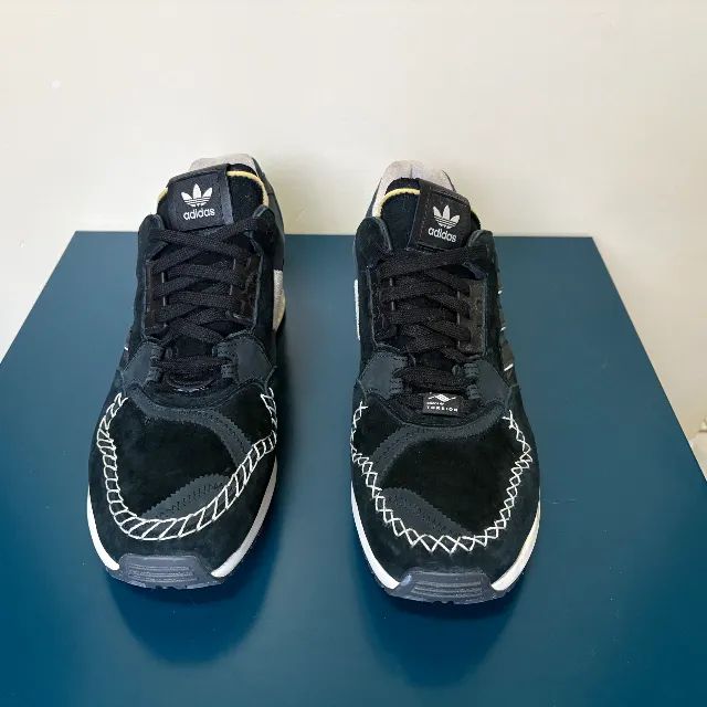 tênis adidas zx 9000 a-zx yctn moccasin black. tamanho 44 (us 12