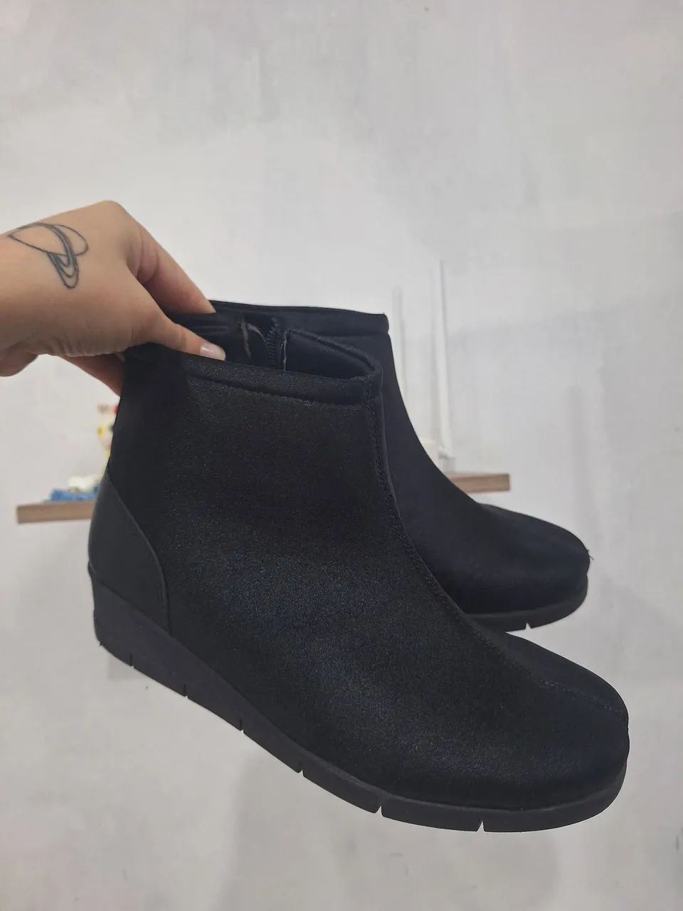 Bota preta usaflex nova 36 37