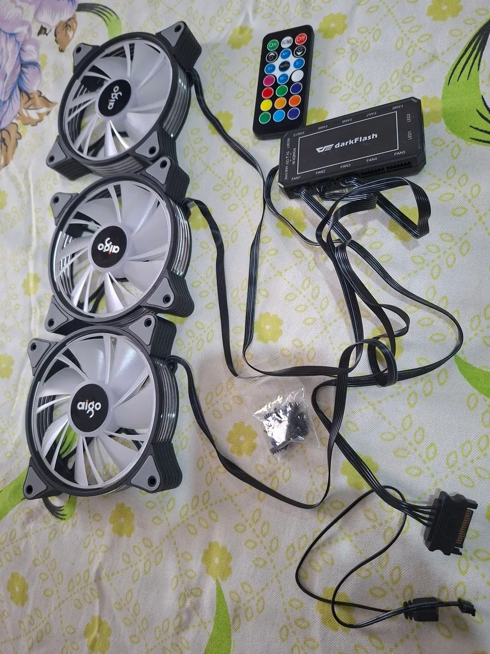 Kit fans com controladora Rgb - Foto 5