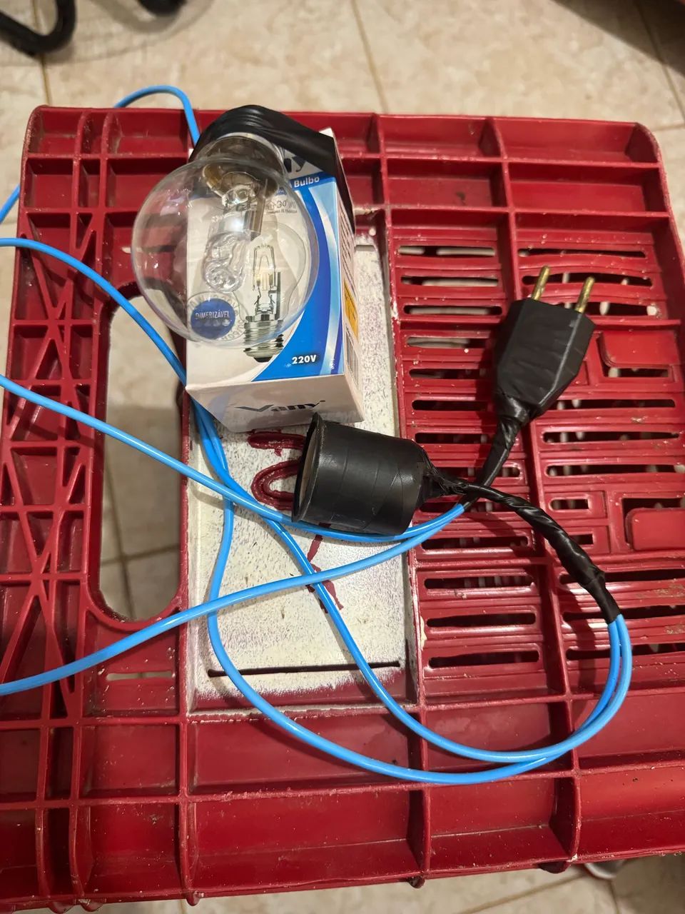 Kit pinteiro lâmpada fios e caixa  - Foto 3